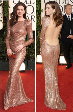 Anne Hathaway Dress 2011. Anne Hathaway is styled by